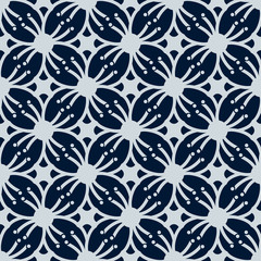 ORNAMENT PATTERN ON DARK BLUE
White flower graphic is on dark blue background. This pattern can be used for textile, carpet, wallpaper, curtain and etc.