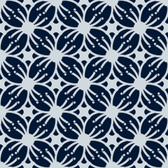 ORNAMENT PATTERN ON DARK BLUE
White flower graphic is on dark blue background. This pattern can be used for textile, carpet, wallpaper, curtain and etc.