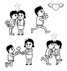 Cartoon Graphics for Valentine