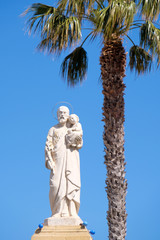 Sculpture of a supernatural being from Christian mythology