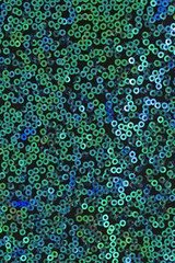  Green and blue round sequins .  iridescent sequins texture.sequins pattern texture