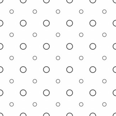 Abstract seamless pattern. Grey circles, modern stylish texture