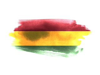 Obraz premium Bolivia flag grunge painted background