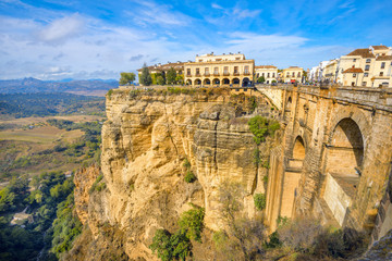 Bridge Puente Nuevo. Tajo Gorge. Ronda, Andalusia, Spain