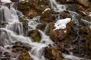 Fototapeta na wymiar Kazu grava waterfalls