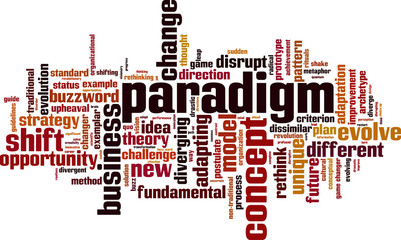 Paradigm word cloud