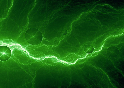 Geen lightning, abstract electric background