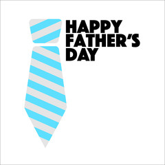 Happy Fathers Day tie sign illustration design