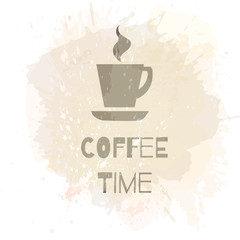 Coffee background or banner, flayer, web, print template.