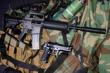 Machine gun. Army Weapons.