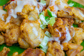 Fried Chicken with lime Sauce