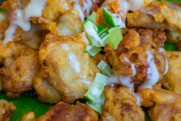 Fried Chicken with lime Sauce