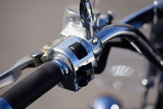 Startknapp, motorcykel,