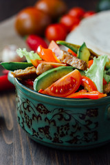 Vegetarian version of mexican fachitos