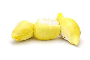 Isolated durian king of fruit on white background