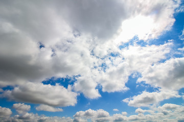 Clear blue sky with cloudy as a background wallpaper, pastel sky wallpaper