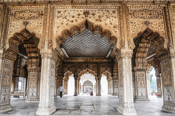 Typical Indian architecture by sunset, summer time.