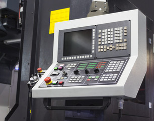 Control panel of cnc machining center