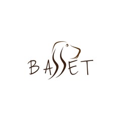 Basset vector illustration