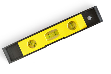 Bubble level tool isolated on white background