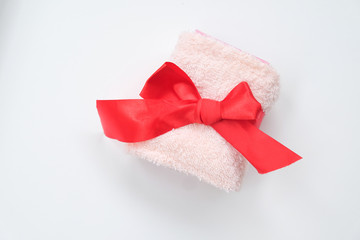 Wedding souvenirs with red bow