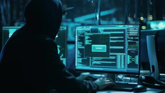 Camera Rapidly Moves from Member to Member of Teenager Hackers Group. They Arrange Attack on Data Servers From their Dark Hideout.  Shot on RED EPIC-W 8K Helium Cinema Camera.
