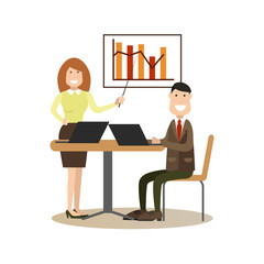 Office people concept vector illustration in flat style