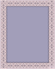  Frame with lace border .
