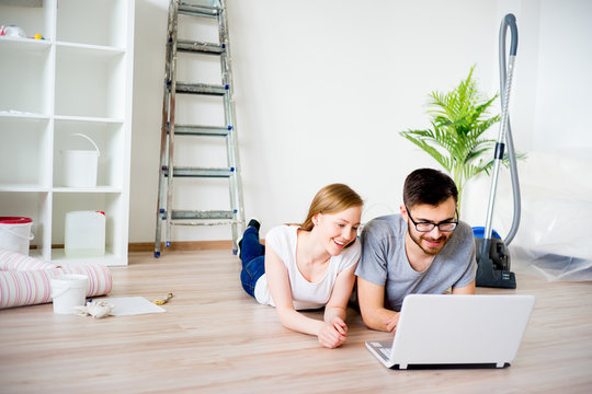 Couple Renovating Apartment