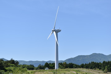 Fototapeta na wymiar wind power generation 