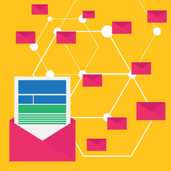 Email for business communication and social network