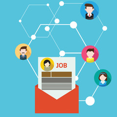 Searching for a new job and send email resume