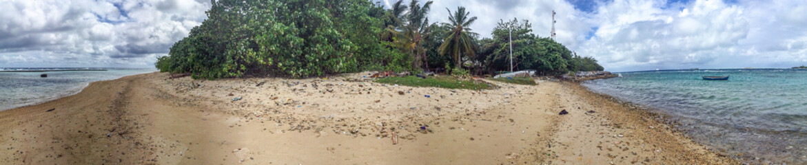 Beautiful colors of Maldives. Rasdhoo is a small island