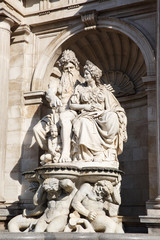 Neptune Fountain next to Albertina Museum