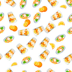 Fototapeta premium orange ice cream