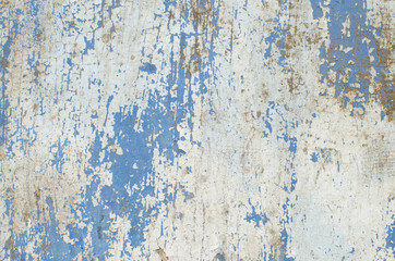 Texture of old paint blue
