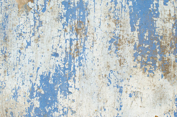 Texture of old paint blue