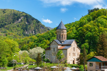 Fototapeta na wymiar Church Barakoni, located Racha region of Georgia.