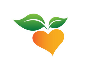 Modern Fresh Love Organic Fruit Logo