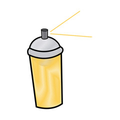 spray paint can graffiti tool icon vector illustration