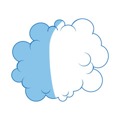 cartoon cloud graffiti artistic design vector illustration