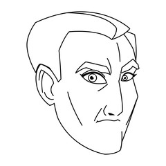 character face samurai man warrior design vector illustration