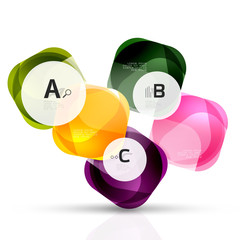 Shiny abstract elements