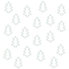seamless pattern pine tree christmas silhouette vector illustration