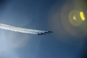 Jet Silhouette in the Sky