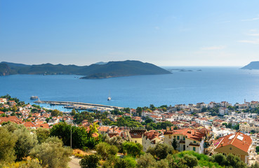 Obraz premium View of Kas town in Turkey