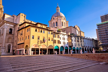 Mantova city Piazza delle Erbe view