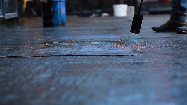 video waterproofing of the building foundation