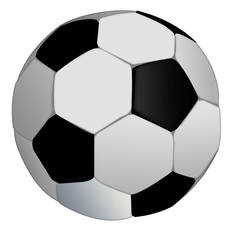 isolated soccer ball on white background. football ball