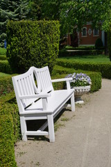 Bench in garden - Villa Edw
ard Herbst , museum - beatiful garden 